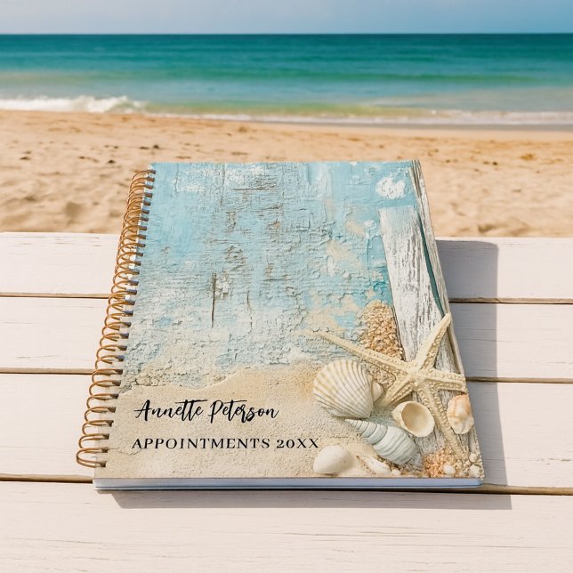 Agenda Estrella de mar concha de arena azul de playa 2027 (Subido por el creador)