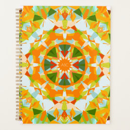 Agenda Estrella verde brillante monograma de vuelta a la