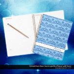 Agenda Estrellas de amor celestes nombre corazón azul cla<br><div class="desc">Esta colección etérea celebra la magia de la luna y la belleza de la noche. Abraza la luna y las estrellas con esta colección creada para aquellos con un lado mágico. Este arte onírico de temática celeste es perfecto para los amantes de la estética de la luna nocturna. Lleva la...</div>