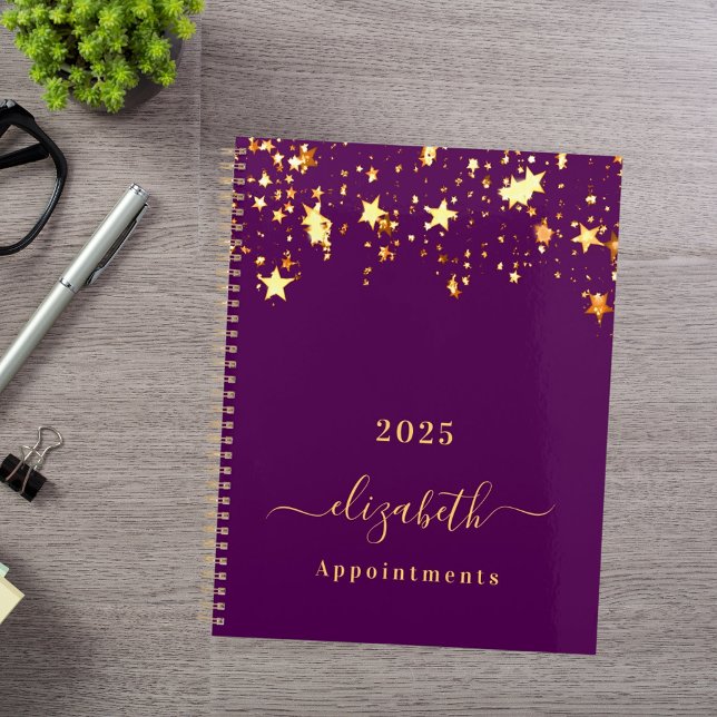 Agenda Estrellas de oro morado elegantes citas con chicas (Subido por el creador)