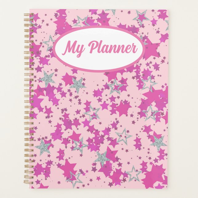 Agenda Estrellas de plata rosa (Anverso)