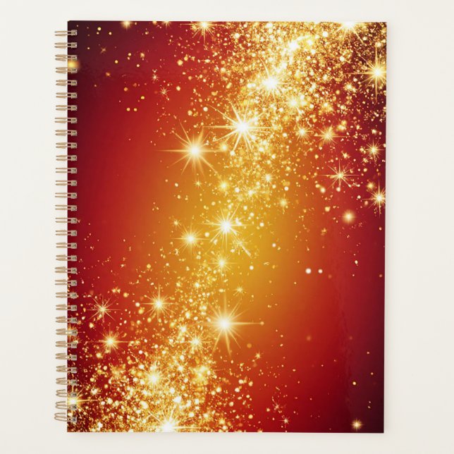 Agenda Estrellas Doradas Brillantes (Anverso)
