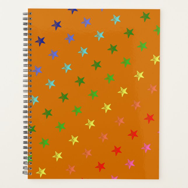 Agenda Estrellas multicolores de Crayon (Anverso)