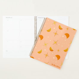 Agenda Estrellas y lunas Cosy Nombre/Año Personalizado de