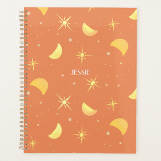 Agenda Estrellas y lunas desconcertantes Peach Custom Nam