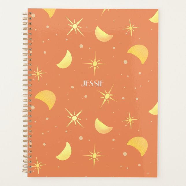 Agenda Estrellas y lunas desconcertantes Peach Custom Nam (Anverso)