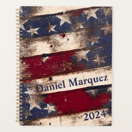 Agenda Estrellas y rayas azules rojas