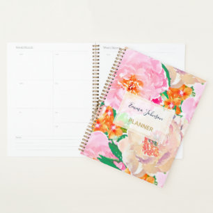 Agenda Estuche para iPhone Funda-Mate de flores de color 