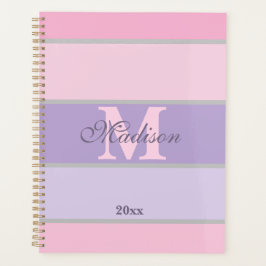 Agenda estuche para iPhone rosa y púrpura pastel / iPad