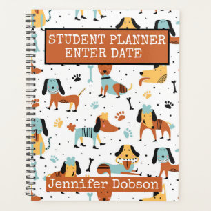 Agenda Estudiante con perros disfrazados