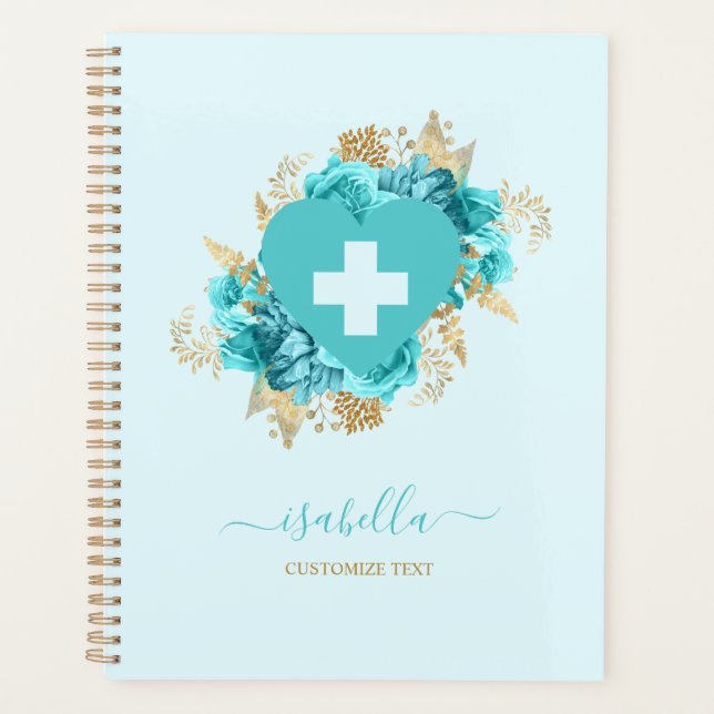 Agenda Estudiante de Enfermería Floral (Anverso)
