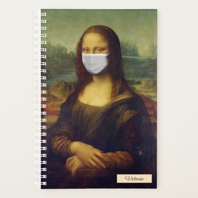 Agenda Estudiante de la Mona Lisa Enmascarada Personaliza (Anverso)