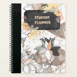 AGENDA ESTUDIANTE FLORAL SEMANAL PLANNER