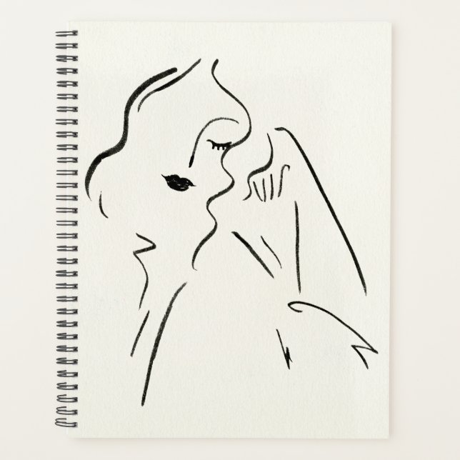 Agenda Estudio simple - Esbozo de una dama (Anverso)