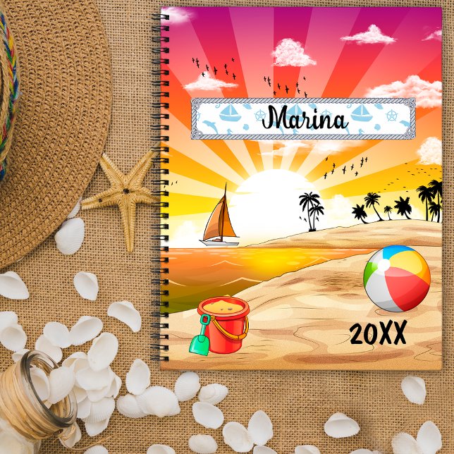 Agenda Eterna playa tropical de verano Sunset personaliza (Subido por el creador)