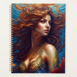 Agenda Ethereal Arte de Sirenas Imprimir Fantasía Mar Sub