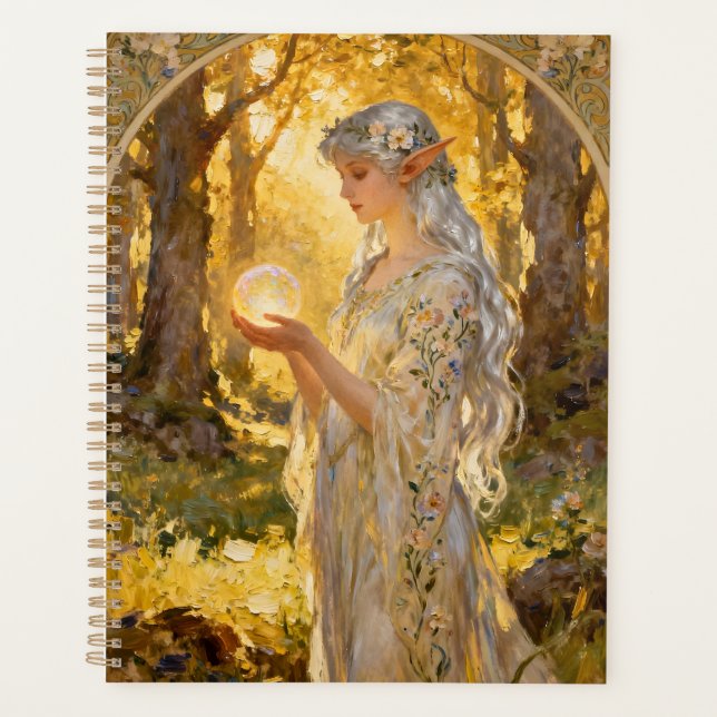 Agenda Ethereal Elf Maiden in Art Nouveau Style (Anverso)
