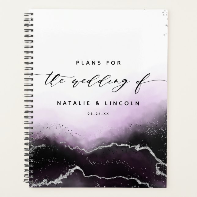 Agenda Ethereal Mist Ombre Ultra Violet Boda de lujo (Anverso)
