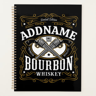 Agenda Etiqueta de Whiskey para armas de color de Borbón 