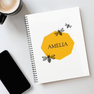 Agenda Etiquetas Personalizadas Sin Fecha Nombre Abeja Am
