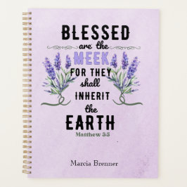 Agenda etro Matthew 5:5 Acuarela Lavender