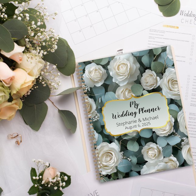 Agenda Eucalyptus Floral Greenery My Wedding Planner (Subido por el creador)