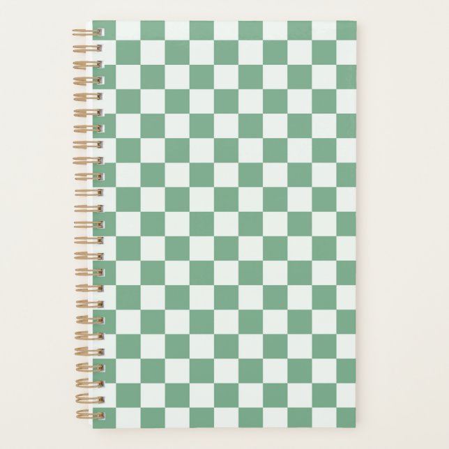 Agenda Eucalyptus mist checkerboard pattern (Anverso)