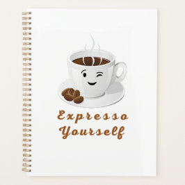 Agenda Exprésate – Camiseta Divertida de Café Sonriente
