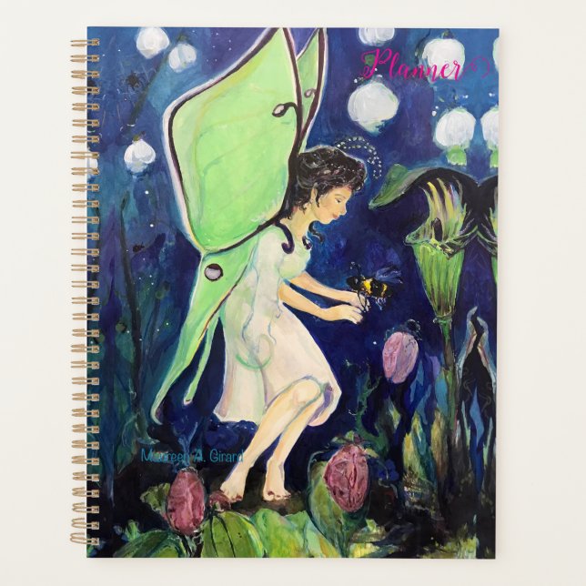 Agenda Fairy Bee Wildflowers Maureen Girard (Anverso)