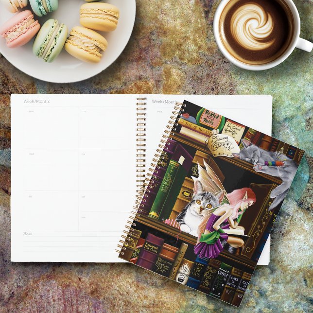Agenda Fairy Cats Books Library Fantasy (Subido por el creador)