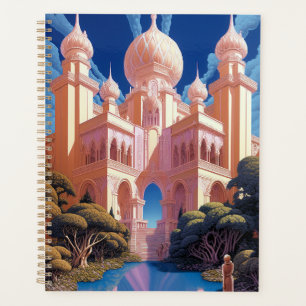 Agenda Fairy Tale Castle Pink White Gold Fantasma Art