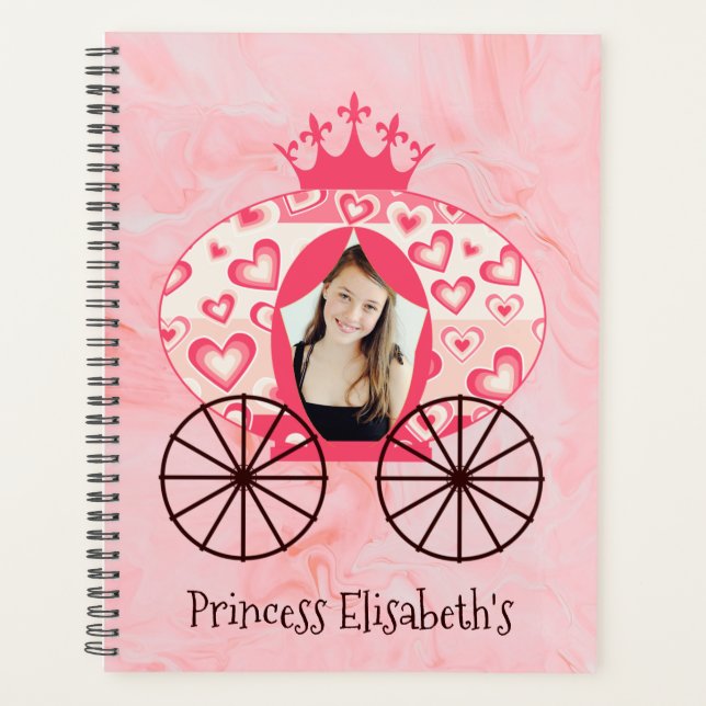 Agenda Fairytale Royal Princess Carriage Chica Cumpleaños (Anverso)