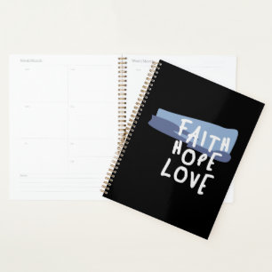 Agenda Faith Hope Love - Cita cristiana Inspiradora