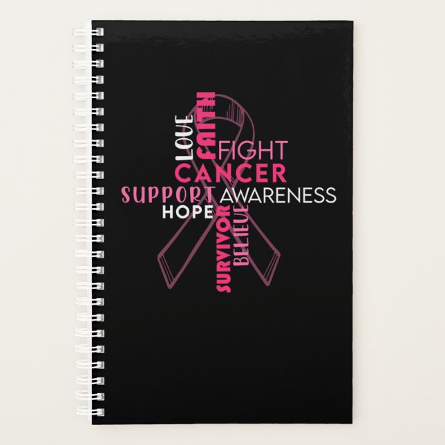 Agenda Faith Hope Love Mama Cancer Awareness (Anverso)