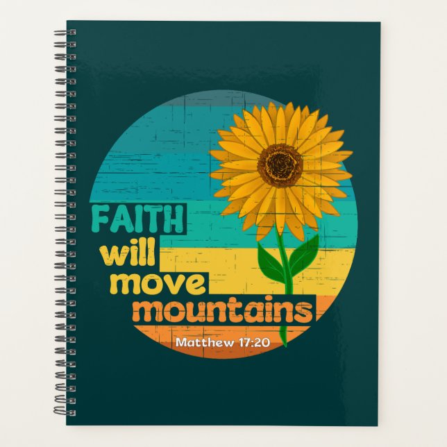 Agenda Faith Move Mountains Christian Design (Anverso)