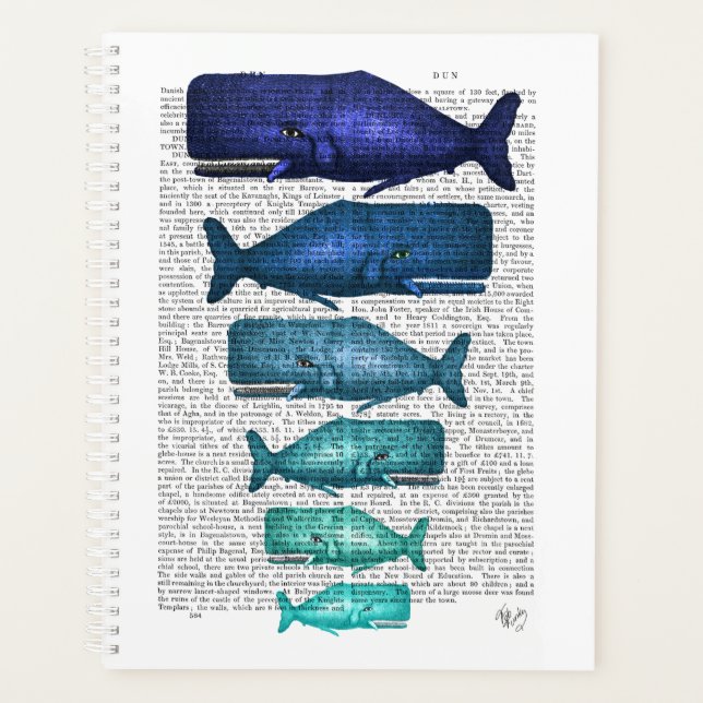 Agenda Familia ballena azul (Anverso)