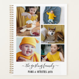 Agenda Familia de Collages de fotos blancos negros