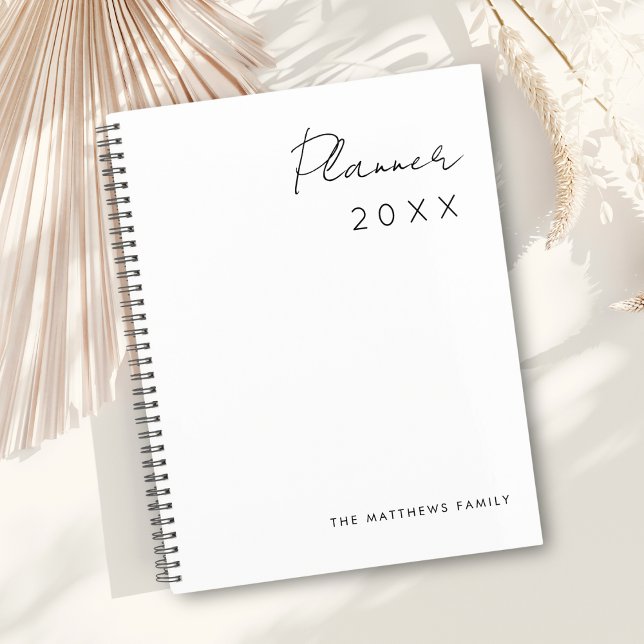 Agenda Familia de Meses Mínimo Simple de Escritura de Gui (Subido por el creador)