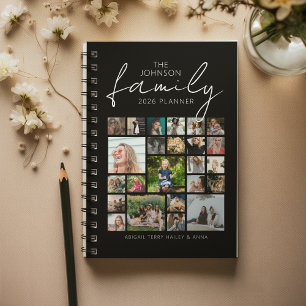 Agenda Familia personalizada de 24 Collages de fotos
