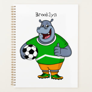 Agenda Famoso ilustracion de personalizado de futbolista 