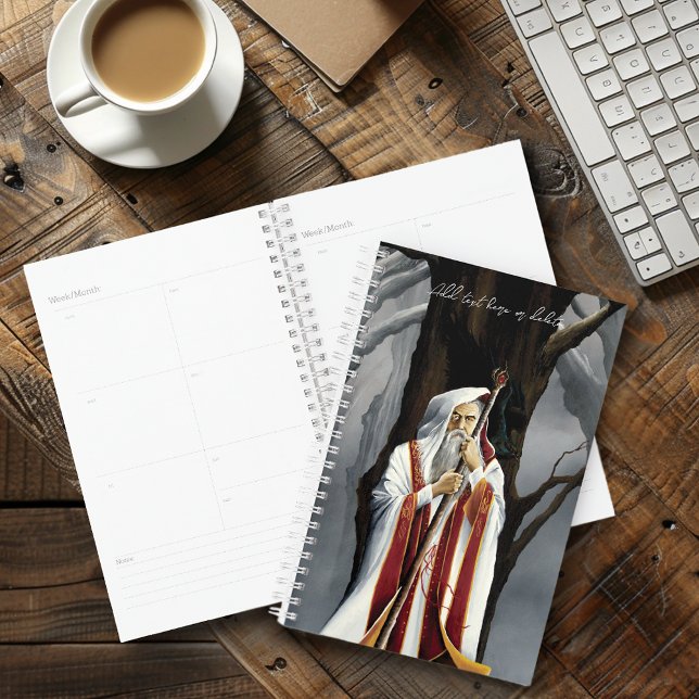 Agenda Fantasía de árbol de roble del asistente blanco (Subido por el creador)