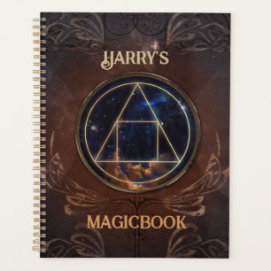 Agenda Fantasía de libro de magia de Harry en la época me