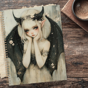 Agenda Fantasía gótica caprichosa Hada con Corona floral 