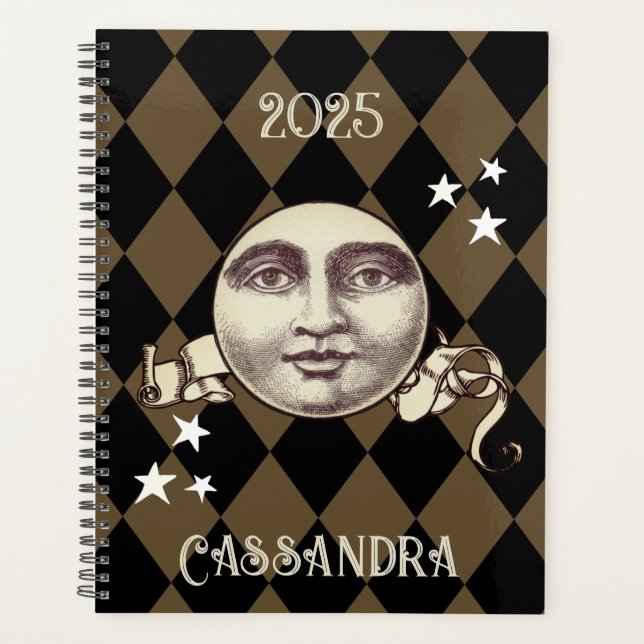 Agenda Fantasía nostálgica vintage Steampunk (Anverso)