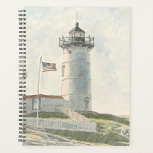 Agenda Faro de Cape Neddick Acuarela