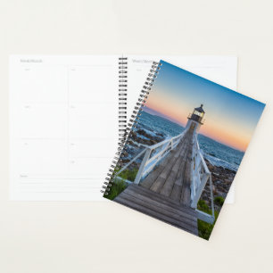 Agenda Faro de Marshall Point al atardecer