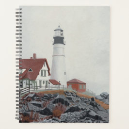 Agenda Faro de Portland Head en la niebla