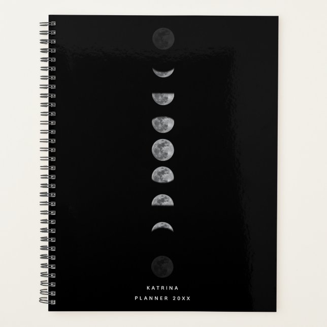 Agenda Fases lunares de la luna nombre Celestial personal (Anverso)