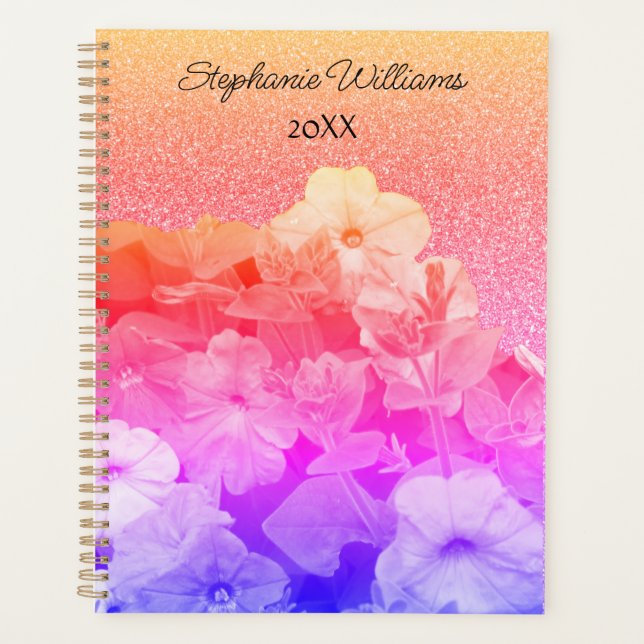 Agenda Favor de regalo de nombre personalizado Purpurinos (Anverso)