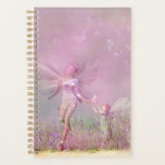 Agenda Fe de mariposa rosada y moderna<br><div class="desc">Planner de flechas de mariposa rosa y burguesa moderna. Este moderno diseño cuenta con un hada rosa de moda que le da a un hada más joven una mariposa en un prado de flores. Perfecto para chicas de cumpleaños,  Navidades,  vacaciones y más. Creado por Evco Studio www.zazzle.com/store/evcostudio</div>
